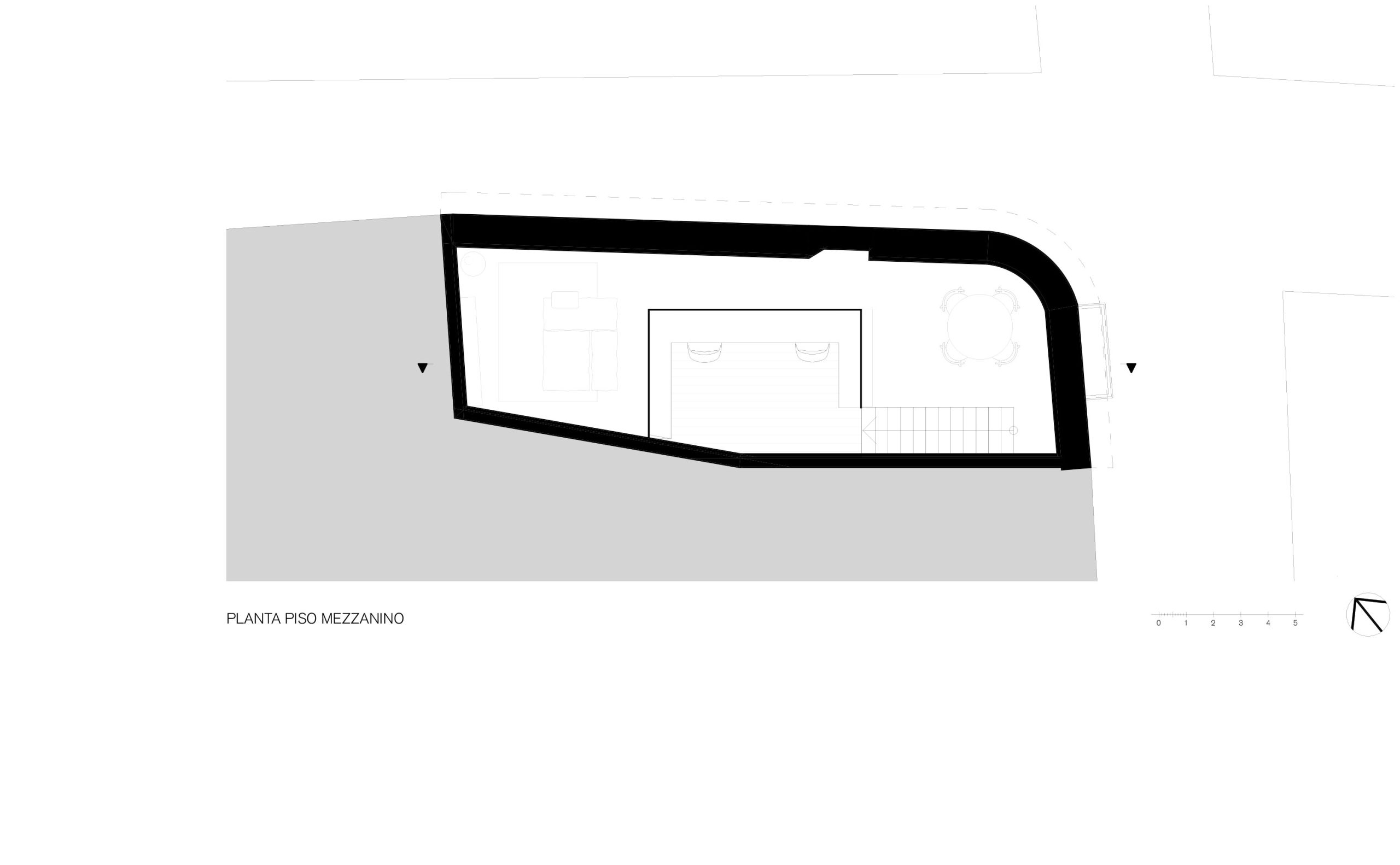 Architecture-Renovation-CASA-DOS-OLEIROS-Drawing-Piso-Mezzanino